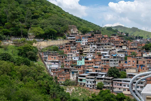 Río Brasil Noviembre 2021 Vista Una Comunidad Pobre Una Colina — Foto de Stock