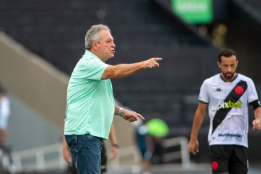 Rio, Brezilya - 26 Şubat 2022: Fluminense 2 - 0 Vasco arasında Nilton Santos Stadyumu 'nda oynanan Carioca Şampiyonası (Taca Guanabara) 9.