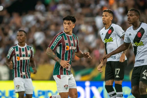 Rio, Brezilya - 26 Şubat 2022: Nilton Santos Stadyumu 'nda oynanan karşılaşmada Fluminense 2-0 Vasco maçında Carioca Şampiyonası (Taca Guanabara) 9.