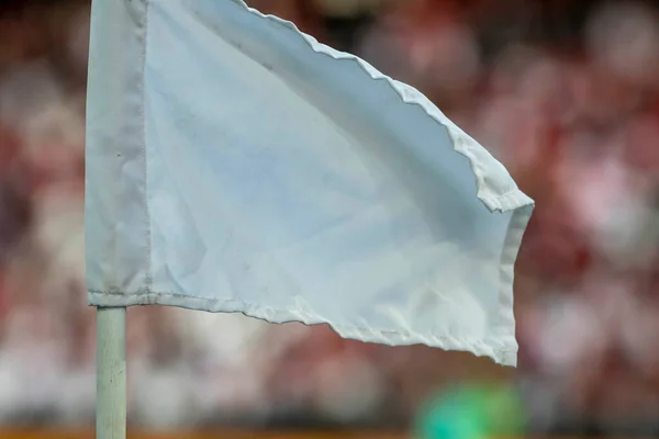 Rio Brasil Fevereiro 2022 Bandeira Canto Branco Jogo Entre Flamengo — Fotografia de Stock