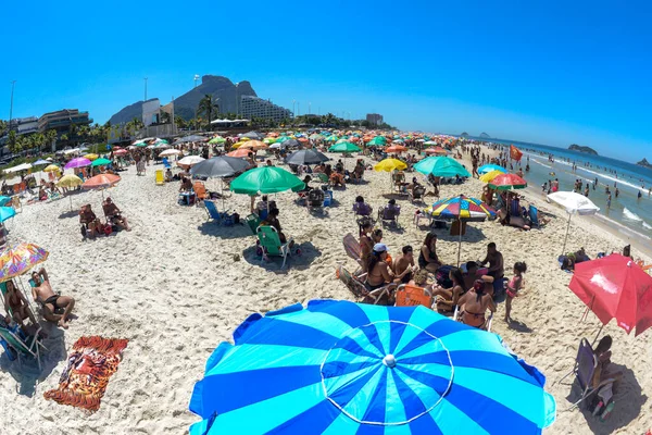 Rio Brasilien März 2022 Badende Strand Der Stadt Der Westzone — Stockfoto