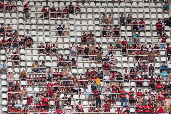 Rio Brazília 2022 Március Rajongók Mérkőzése Flamengo Vasco Között Carioca — Stock Fotó