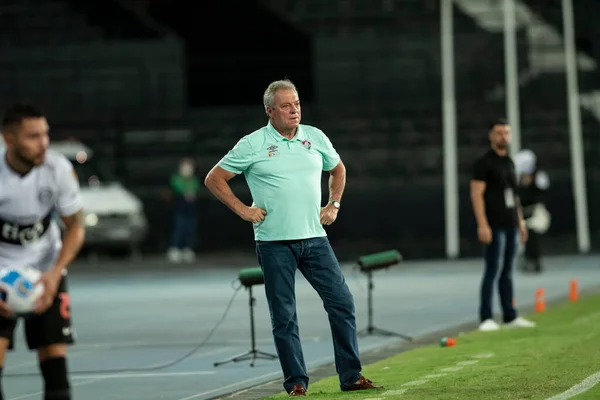 Rio Brazil Marzec 2022 Abel Braga Trener Meczu Między Fluminense — Zdjęcie stockowe