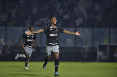 Rio, Brezilya - Şubat 02, 2022: Vasco 3 - 2 Nova Iguacu arasındaki maçta Raniel oyuncusu Sao januario Stadyumu 'nda Carioca Şampiyonası' nın (Taca Guanabara) 3. turunda