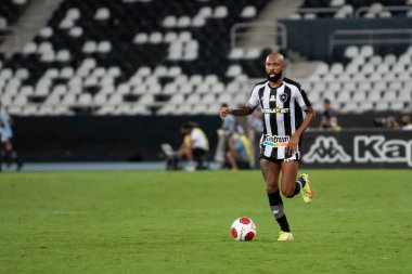 Rio, Brezilya - 23 Şubat 2022: Botafogo 1 ile 3 Flamengo arasında Nilton Santos Stadyumu 'nda oynanan karşılaşmada Carioca Şampiyonası' nın (Taca Guanabara) 8. raundunda Chay oyuncusu