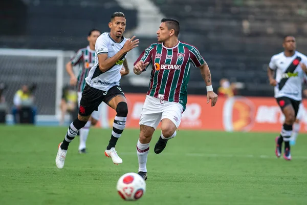 Rio Brasilien Februar 2022 Pineida Spieler Spiel Zwischen Fluminense Vasco — Stockfoto
