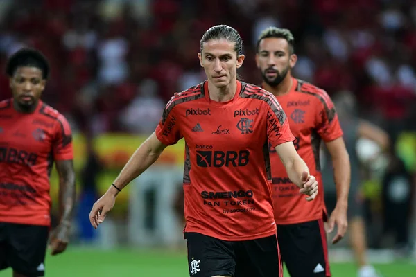 Rio Brasil Março 2022 Jogador Filipe Luis Jogo Entre Bangu — Fotografia de Stock