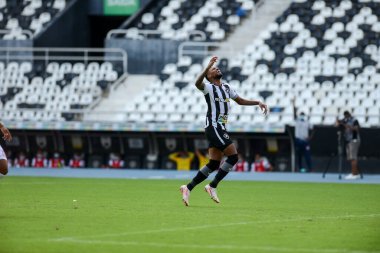 Rio, Brezilya - 30 Ocak 2022: Nilton Santos Stadyumu 'nda oynanan karşılaşmada Botafogo 2-0 Bangu maçında Carioca Şampiyonası (Taca Guanabara) 2nci raundda oynanacak.