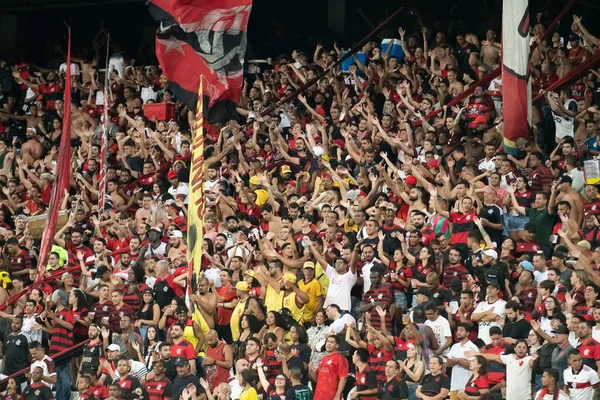 Rio Brazília 2022 Február Rajongók Mérkőzése Botafogo Flamengo Között Carioca — Stock Fotó