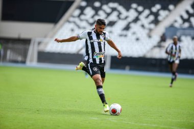 Rio, Brezilya - 30 Ocak 2022: Nilton Santos Stadyumu 'nda oynanan karşılaşmada Botafogo 2-0 Bangu maçında Carioca Şampiyonası (Taca Guanabara) 2nci raundda oynanacak.