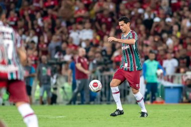 Rio, Brezilya - 30 Mart 2022: Flamengo-Botafogo maçında Maracana Stadyumu 'nda oynanan Carioca Şampiyonası final maçında Ganso ile oynanan karşılaşma