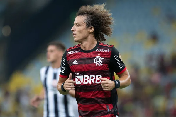 Rio, Brezilya - 12 Nisan 2022: Davi Luiz, Flamengo (BRA) ve Talleres (ARG) arasında oynanan maçta Libertadores Kupası 2022, Maracana Stadyumu 'nda oynanan turda