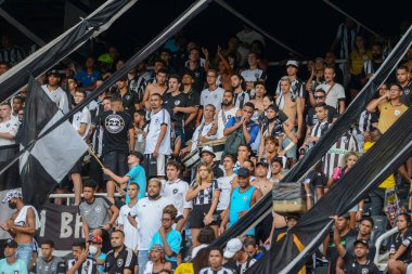 Rio, Brezilya - 30 Ocak 2022: Nilton Santos Stadyumu 'nda Botafogo 2-0 Bangu ve Carioca Şampiyonası (Taca Guanabara) arasında oynanan karşılaşma