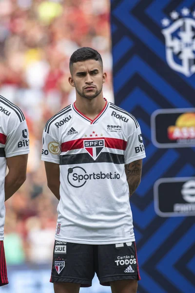 Rio Brasil Abril 2022 Rodrigo Nestor Jogo Entre Flamengo São — Fotografia de Stock