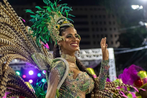 Rio Brazil April 2022 Samba School Lins Imperial Rio Carnival — стокове фото