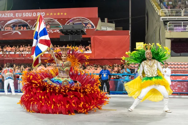 Rio Brasil Abril 2022 Escola Samba Academicos Vigario Geral Carnaval — Fotografia de Stock