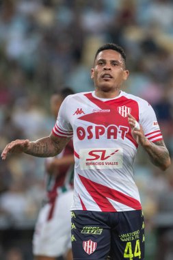 Rio, Brezilya - 26 Nisan 2022: Jonatan ALVES oyuncusu Fluminense ile Union Santa Fe arasındaki maçta Maracana Stadyumu 'nda oynanan Sudamerica Kupası' nın üçüncü turu.