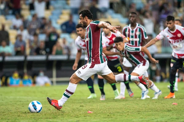 Rio Brazil April 2022 Fred Player Match Fluminense Union Santa —  Fotos de Stock