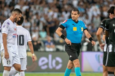 Rio, Brazil - may 12, 2022: Ricardo Marques Ribeiro referee in match between Botafogo vs Ceilandia by Brazil Cup  2022 in Nilton Santos Stadium