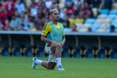 Rio, Brezilya - 21 Mayıs 2022: Maracana Stadyumu 'nda oynanan 7. Brezilya Şampiyonası' nda Flamengo ile Goias arasındaki maçta Andreas oyuncusu