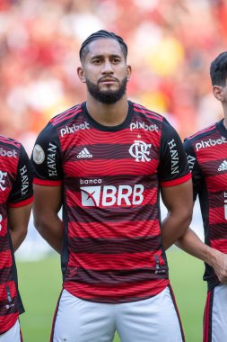 Rio, Brezilya - 21 Mayıs 2022: Maracana Stadyumu 'nda oynanan 7. Brezilya Şampiyonası' nda Flamengo ile Goias arasındaki maçta Pablo oyuncusu