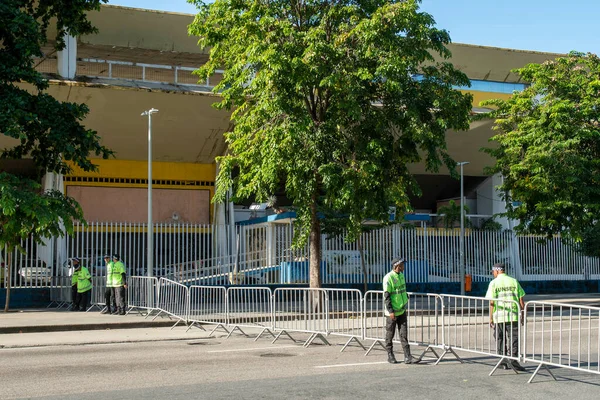 Rio Brasil Mayo 2022 Calles Cerradas Por Partido Fútbol Entre — Foto de Stock
