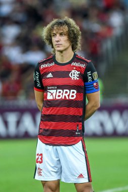 Rio, Brezilya - 24 Mayıs 2022: Maracana Stadyumu 'nda David Luiz, Libertadores Kupası' nda Flamengo (BRA) ile Sporting Cristal (PER) maçında karşılaşacak.