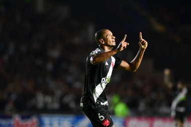 Rio, Brezilya - Nisan 08, 2022: Vasco ile Vila Nova arasındaki maçta edimar oyuncusu 2022 Brezilya Şampiyonası 'nın birinci turu, serie B, Sao Januario Stadyumu' nda