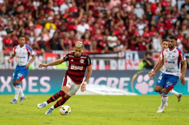 Rio, Brezilya - 05 Haziran 2022: Maracana Stadyumu 'nda oynanan 9. Brezilya Şampiyonası' nda Flamengo ve Fortaleza arasındaki maçta Andreas oyuncusu