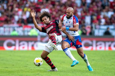Rio, Brezilya - Haziran 05, 2022: Willian Arao ve Ze Welison, Maracana Stadyumu 'nda oynanan 9.