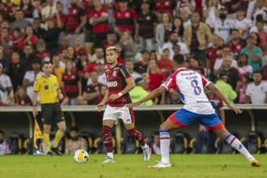 Rio, Brezilya - 05 Haziran 2022: Maracana Stadyumu 'nda oynanan 9. Brezilya Şampiyonası' nda Flamengo ve Fortaleza arasındaki maçta Andreas oyuncusu