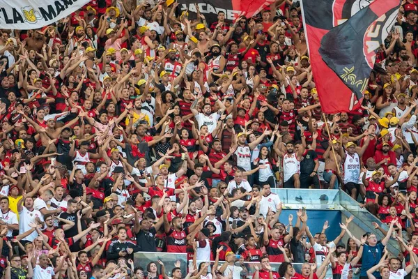 Rio Brazylia Czerwca 2022 Kibice Meczu Flamengo Fortaleza Rundzie Mistrzostw — Zdjęcie stockowe