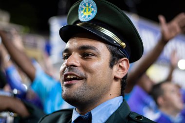 Rio, Brezilya - 24 Nisan 2022: Rio Karnavalı 'nda Samba Okulu Vila Isabel, Marques de Sapucai Sambadrome' da düzenlendi