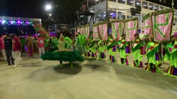 Rio Brazílie Duben 2022 Samba School Lins Imperial Karnevalu Rio — Stock video