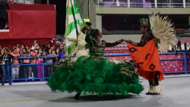 Rio Brazílie Duben 2022 Samba School Academicos Santa Cruz Karnevalu — Stock video