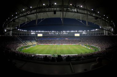 Rio, Brezilya - 12 Haziran 2022: Maracana Stadyumu 'nda oynanan Brezilya Şampiyonası' nın 11. raundunda Vasco ile Cruzeiro arasındaki maçta Arena Virajı