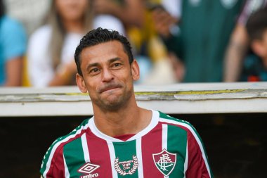 Rio, Brezilya - 2 Temmuz 2022: Fluminense ile Corinthians arasındaki maçta Fred oyuncusu Maracana Stadyumu 'nda düzenlenen Brezilya Şampiyonası' nın 15. turunda