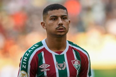 Rio, Brezilya - 2 Temmuz 2022: Maracana Stadyumu 'nda düzenlenen Brezilya Şampiyonası' nın 15. turunda Fluminense ile Corinthians arasındaki maçta Andre oyuncu