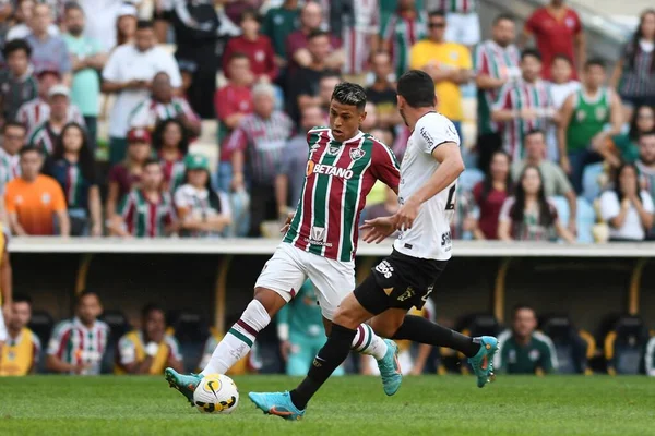 巴西里约热内卢 2022年7月2日 在马拉卡纳体育场举行的第15轮巴西锦标赛中 Matheus Martins在Fluminense对Corinthians的比赛中的球员 — 图库照片