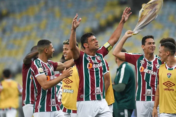 Rio Brasil Julio 2022 Fred Celebra Partido Entre Fluminense Corinthians — Foto de Stock