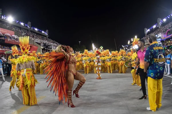 Rio Brazil April 2022 Samba School Unidos Tijuca Rio Carnival — стокове фото