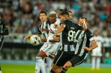Rio, Brezilya - 16 Haziran 2022: Nilton Santos Stadyumu 'nda düzenlenen Brezilya Şampiyonası' nın 12. raundunda Botafogo ile Sao Paulo arasındaki maçta Erison oyuncusu