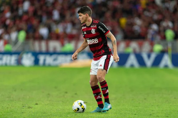 Rio Brazilië Juni 2022 Ayrton Lucas Speler Wedstrijd Tussen Flamengo — Stockfoto