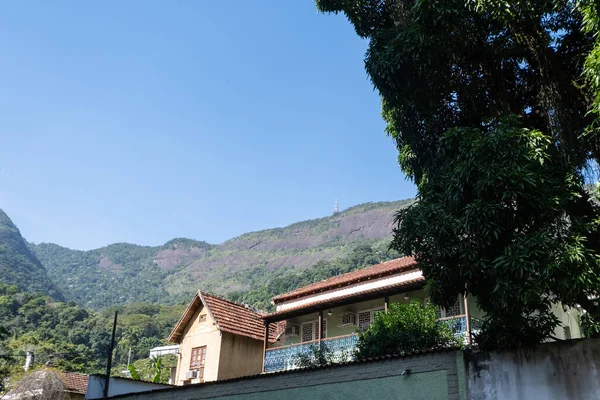 Rio Janeiro Cityscapes Showing House Nature Mountain — 스톡 사진