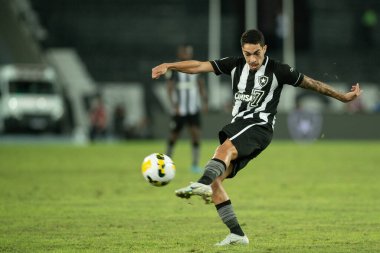 Rio, Brezilya - 16 Haziran 2022: Botafogo-Sao Paulo maçı Nilton Santos Stadyumu 'nda oynanan 12.