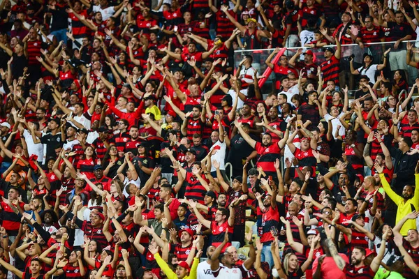 Rio Brasil Julio 2022 Los Aficionados Partido Entre Flamengo Atlético —  Fotos de Stock