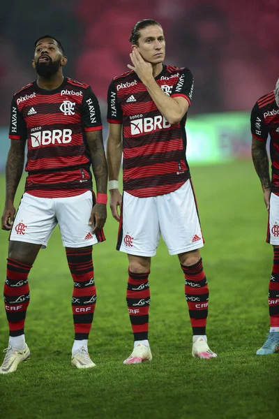 Rio Brasil Julho 2022 Jogador Filipe Luis Jogo Entre Flamengo — Fotografia de Stock