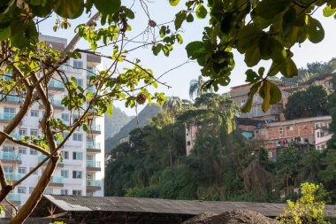 Rio, Brezilya - Temmuz 05, 2022: Borel cemaatini gösteren tijuca bölgesi