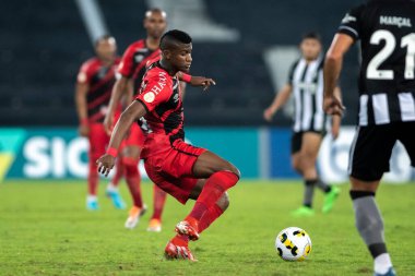 Rio, Brezilya - 23 Temmuz 2022: Botafogo ile 19. Brezilya Şampiyonası arasında oynanan karşılaşmada Orejuela oyuncusu Nilton Santos Stadyumu 'nda A serisi