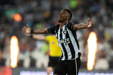 Rio, Brazil - July 23, 2022: Jeffinho player in match between Botafogo vs Athletico-Pr 19th round Brazilian Championship A serie, in Nilton Santos Stadium